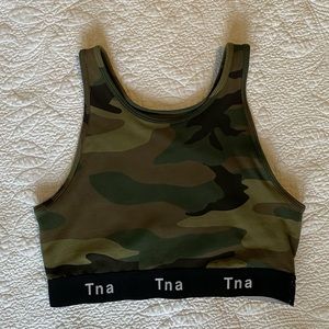 TNA CAMO CROP TOP